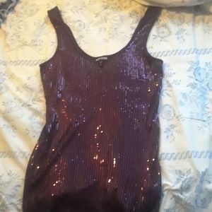 A sequin tank top